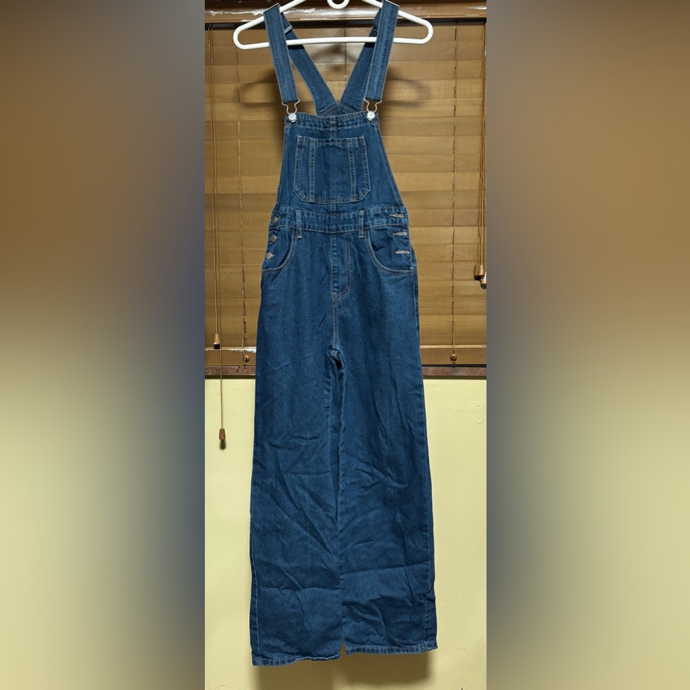 SHEIN Women’s Deep Blue Relaxed Overalls